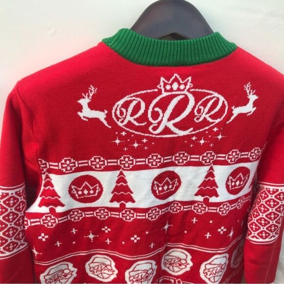 Revolt Sweaters Medium Ranboo Limited Edition Red Holiday Christmas Sweater - Picture 6 of 7